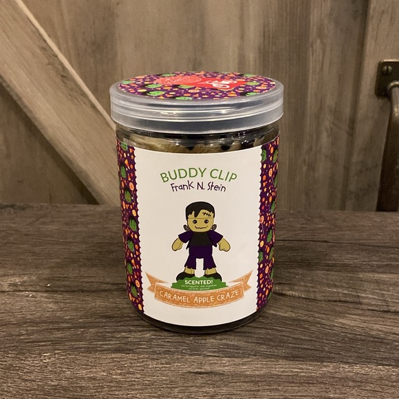 Scentsy Frankenstein Caramel Apple Halloween Buddy Clip Keychain NIB - Picture 2 of 10